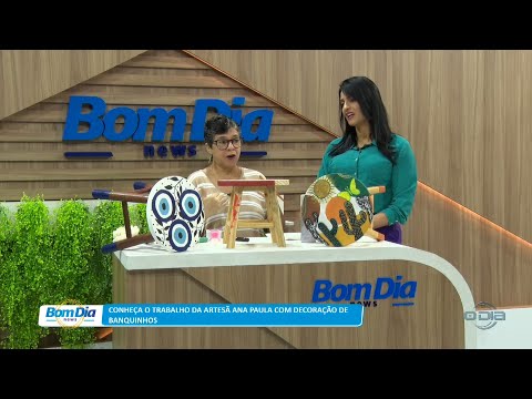 Conheça o trabalho da artesã Ana Paula com decoração de banquinhos 18 01 2023