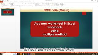 Download the video "Add New Worksheet using VBA Code"