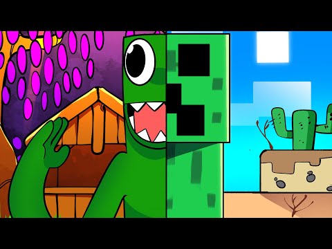 Eu Juntei o Minecraft + Roblox