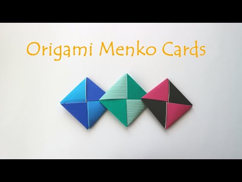 Origami Menko Cards - How to make Menko Battle Cards