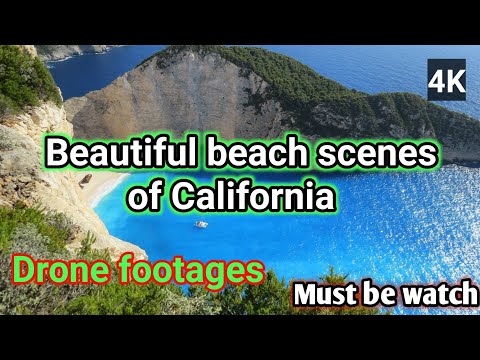 4K drone footage।।California beach beautiful scene।natural scene।।खूबसूरत नेचुरल सीन कैलिफोर्निया के