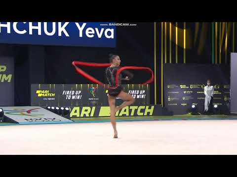 Yeva MELESHCHUK (UKR) Ribbon AA - European Championships Kyiv 2020