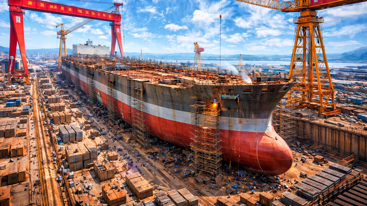 How China Builds the World’s Largest Oil Tankers