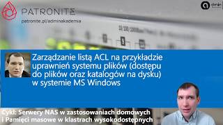 Zarządzanie listą ACL na przykładzie uprawnień systemu plików w systemie MS Windows