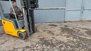 Stivuitor cu trei roţi Jungheinrich EFG 213 LI ION 2022y/ 3.3m/ 6883h/ 4v | Imagine 4 - Machineryline