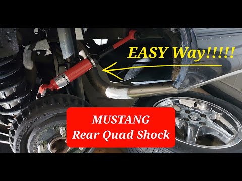 Rear Quad Shock - Foxbody Mustang - EASY Way!! - Simple Hand Tools