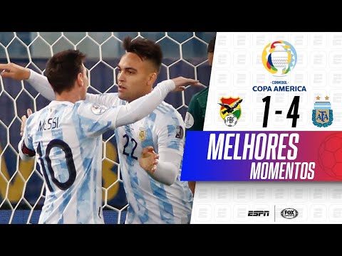 Gols e lances de Bolívia x Argentina