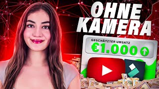 1.000€ / Monat mit KI generierten YouTube Videos OHNE Gesicht zu zeigen
