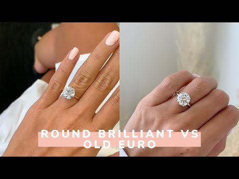 Round Brilliant Cuts vs Old European Cuts