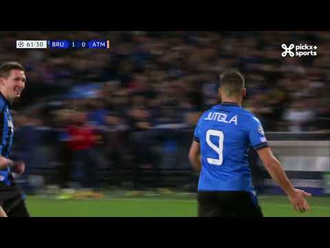 Champions League 04/10/2022 / Goal Jutglà against Atletico