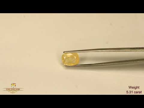 Yellow Sapphire 5.31ct. (Economy) video
