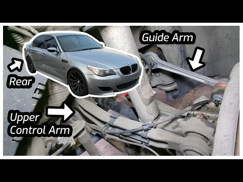 How I replaced E60 rear upper suspension arms BMW (control arm/guide arm)