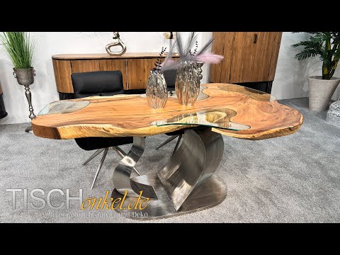 Ein echtes Unikat aus Suar! Der handgefertigte Esstisch Expression | tischonkel.de