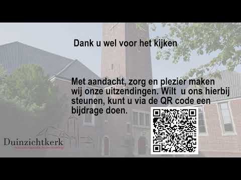 Zondagsdienst 25 januari 2026, Duinzichtkerk Den Haag