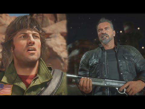 Rambo Is Shocked About Skynet Terminating All Humans In The Future - Mortal Kombat 11