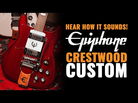 Epiphone Crestwood Custom Cherry w/Tremotone image 8