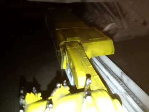 Walzenschrämlader (Walzenlader oder Schrämlader) - Steinkohlebergbau - Modell, Maßstab 1:32