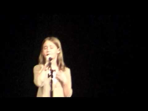 Sonya Shoup sings at Glen Lake Talent Show