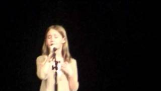 Sonya Shoup sings at Glen Lake Talent Show