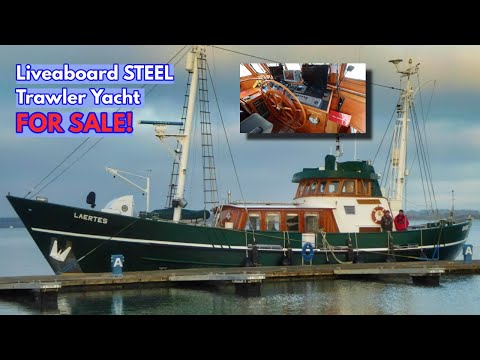 €390K STEEL Liveaboard Trawler Yacht (The ONLY ONE Of Its Kind) FOR SALE!