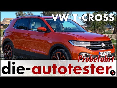 VW T-Cross 1.0 TSI test drive in the new Volkswagen small SUV | Test | Review | 2019 | German