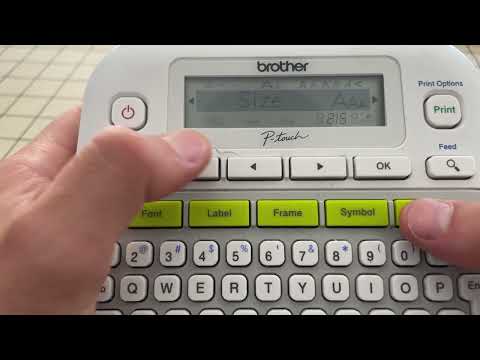 How to Change The Font Size On A Brother P-Touch Label Maker