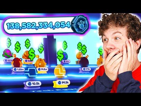 JEG ÅBNER ÆG FOR 140 MILLIARDER TECH COINS!! - Dansk Pet Simulator X #3