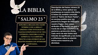 LIBRO DE LOS SALMOS  SALMO 23👉150  JEHOVÁ ES MI PASTOR SALMO DE DAVID