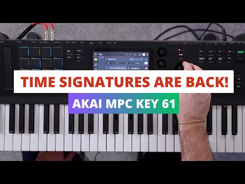Akai MPC Key 61 - TIME SIGNATURES are back!!! Updating to OS 3.6 Tutorial