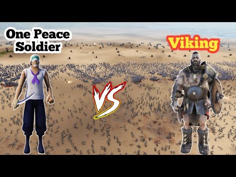 Epic Battle: 100,000 One Peace Soldiers vs 1 Million Vikings - Ultimate Epic Battle Simulator