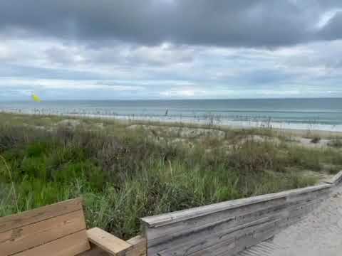 The beach access for the park