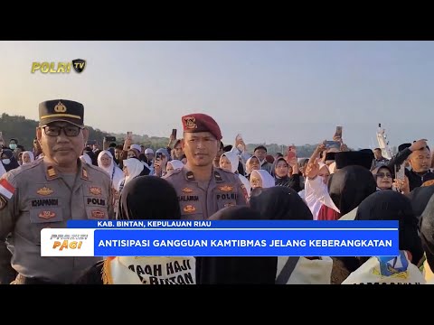 POLSEK BINTAN TIMUR POLRES BINTAN GELAR PENGAMANAN KEBERANGKATAN CALON JAMAAH HAJI