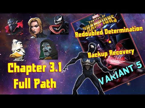 Variant 5 - 3.1 Redoubled Determination + Backup Recovery Full Path w/ Cosmic Spidey Boss take-downs