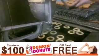 How Dunkin Donuts Makes Donuts + Free Dunkin Donuts Gift Card