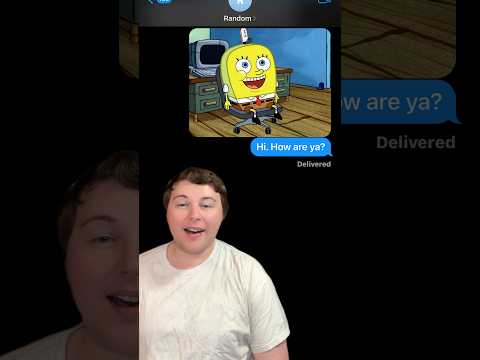 SPONGEBOB IS NORMAL!!!🤣💬 *Texting Random Numbers!* #Shorts