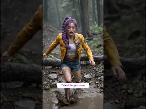 Rumi đang cưỡi voi đi qua cầu thì bị rơi xuống nước #rumi #aishorts