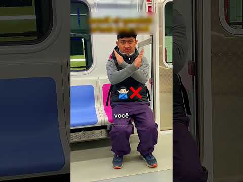 Por que ninguém na Coreia senta nesses assentos rosa do metrô? #coreia