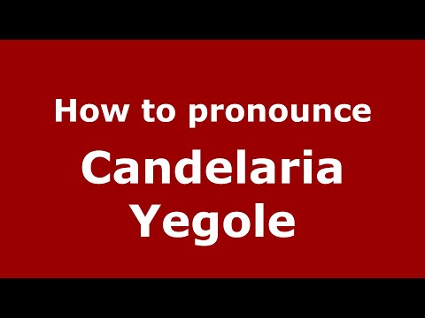 How to pronounce Candelaria Yegole (Mexico/Mexican Spanish) - PronounceNames.com