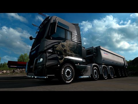 Euro Truck Simulator 2 1.34 - MAN TGX Euro 6 - Riga (LV) to Liepāja (LV)