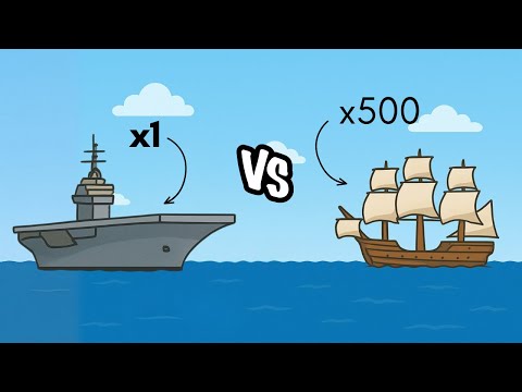 What If a U.S. Aircraft Carrier Fought the Entire British Navy of the 1700s?