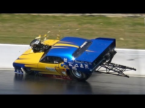 Michel Tooren Pro Modified Crash at Doorslammers 2018