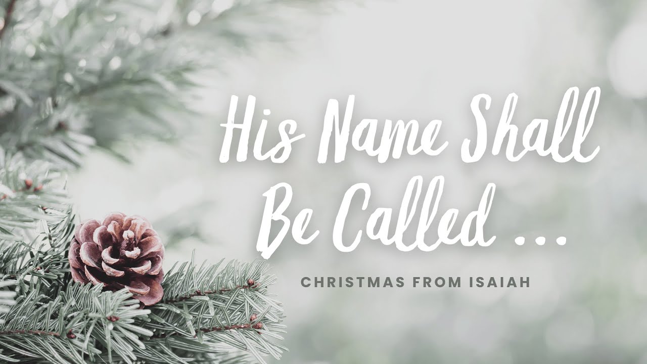 Isaiah 9:6 - Wonderful Counselor