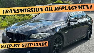 BMW F10 F11 Automatic Transmission Fluid replacement ZF6HP 518 520 528 530 535