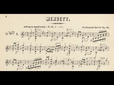 Ferdinand David - Suite for Violin Solo, Op.43