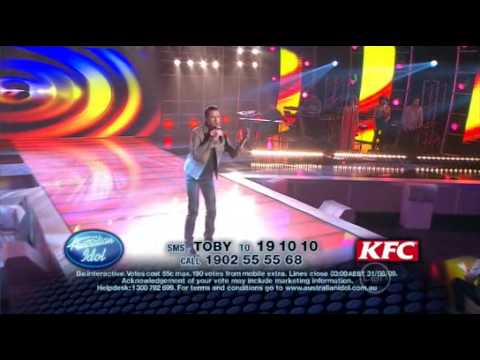 Australian Idol 2009 - WIldcard -Toby Moulton - With Or Without You