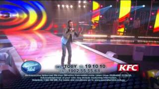 Australian Idol 2009 - WIldcard -Toby Moulton - With Or Without You