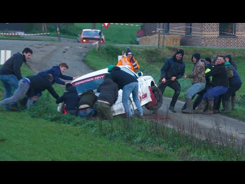 ypres historic rally 2022 mistakes and sideway fun onboard Maeyaert/Debue