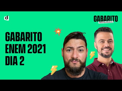 Gabarito Enem 2021 - Correção ao Vivo - Dia 2 - Naturezas e Matemática