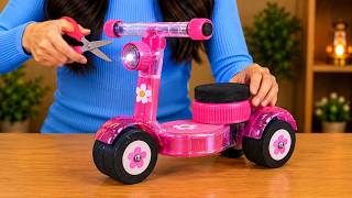 Bu mini scooter'ın plastik şişelerden yapıldığına inanamayacaksınız! 🛴