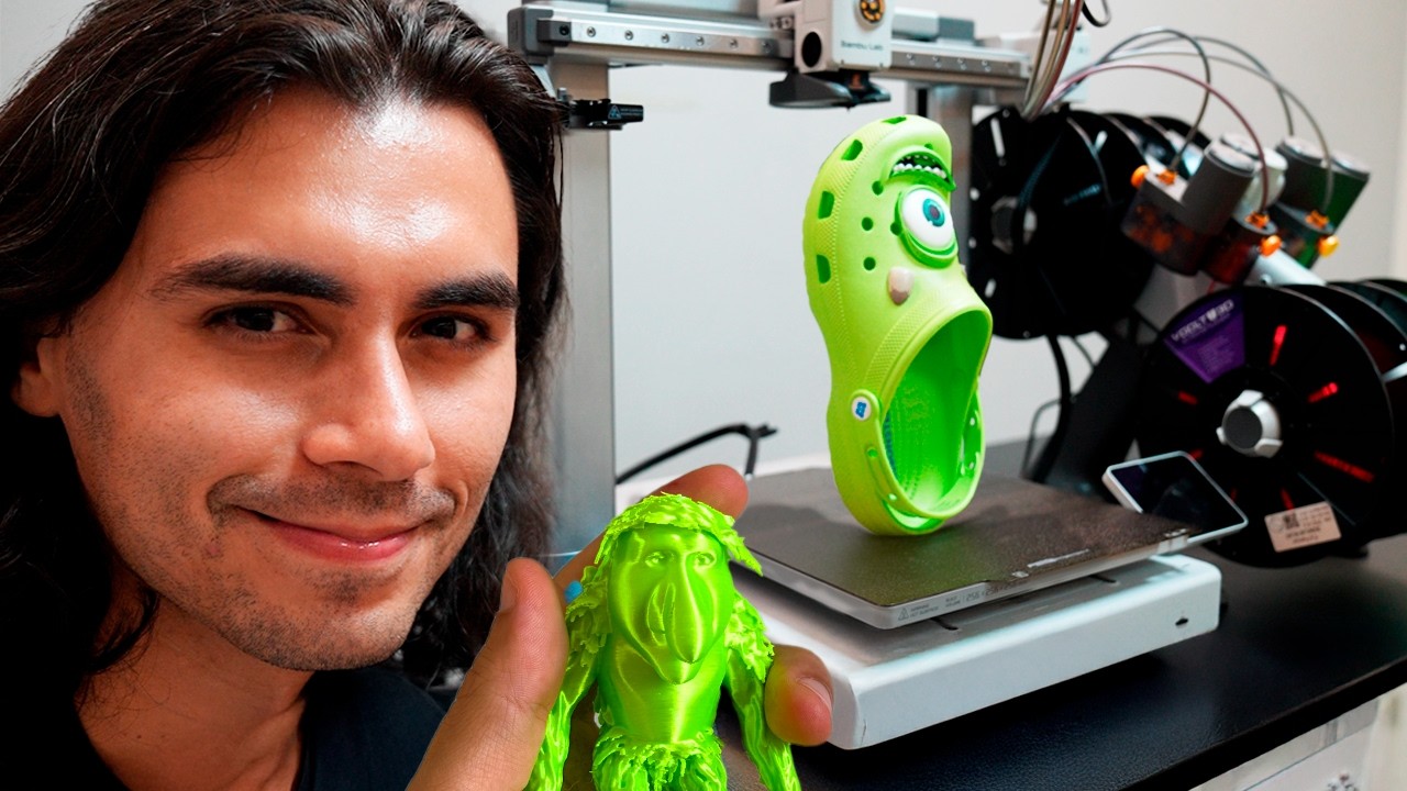 24 HORAS IMPRIMINDO COISAS ABSURDAS NA IMPRESSORA 3D